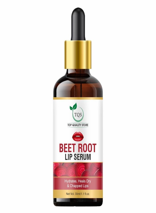 TQS Beet Root Lip Serum, Hydrating Treatment for Dry and Chapped Lips, 30ml - Image 1